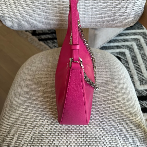Givenchy Women's Pink 'Moon Cut Out Fuchsia Shoulder Bag - Picture 10 of 14